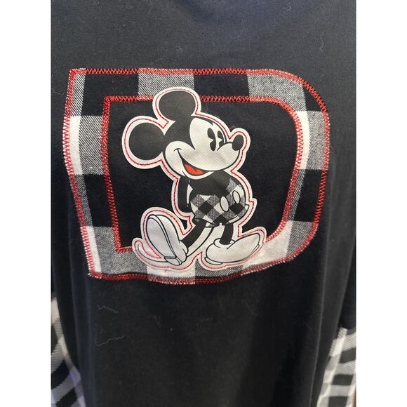 Women’s Disney Authentic Mickey Mouse Black Long Sleeve Shirt. Size XL - Picture 2 of 5